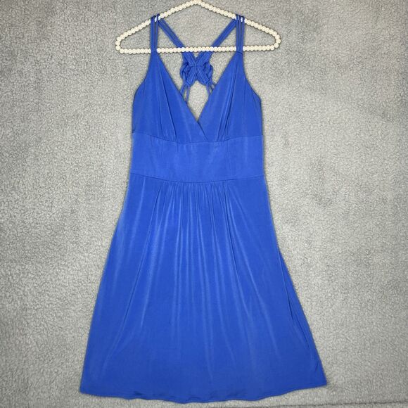 Laundry by Shelli Segal Royal Blue Dress Size 6 Strappy Celtic Knot Y2k - Picture 1 of 8